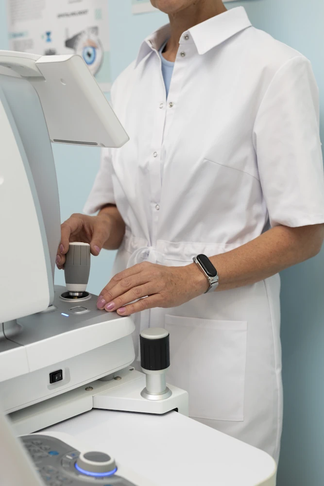 Ophtalmologue Annecy - controle des yeux machine